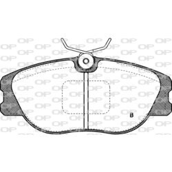 Sada brzdových platničiek kotúčovej brzdy OPEN PARTS BPA0305.02 - obr. 1