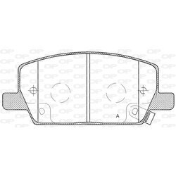 Sada brzdových platničiek kotúčovej brzdy OPEN PARTS BPA1670.02