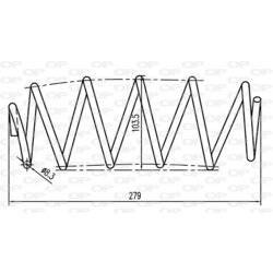 Pružina podvozku OPEN PARTS CSR9034.02