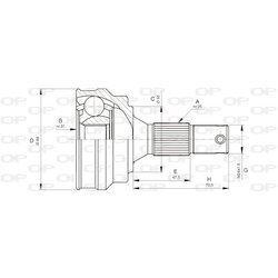 Sada kĺbov hnacieho hriadeľa OPEN PARTS CVJ5253.10