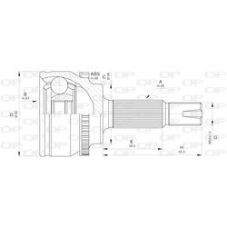 Sada kĺbov hnacieho hriadeľa OPEN PARTS CVJ5588.10