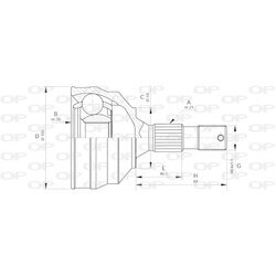 Sada kĺbov hnacieho hriadeľa OPEN PARTS CVJ5640.10