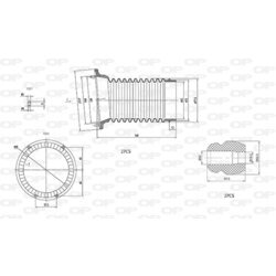 Ochranná sada tlmiča proti prachu OPEN PARTS DCK5007.04