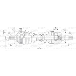 Hnací hriadeľ OPEN PARTS DRS6272.00