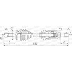 Hnací hriadeľ OPEN PARTS DRS6462.00