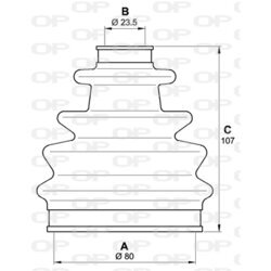 Manžeta hnacieho hriadeľa - opravná sada OPEN PARTS SJK7202.00 - obr. 1