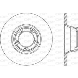 Brzdový kotúč OPEN PARTS BDA1159.10