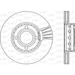 Brzdový kotúč OPEN PARTS BDR1040.20