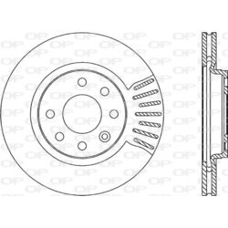 Brzdový kotúč OPEN PARTS BDR1845.20