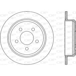 Brzdový kotúč OPEN PARTS BDR2005.10