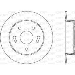 Brzdový kotúč OPEN PARTS BDR2018.10