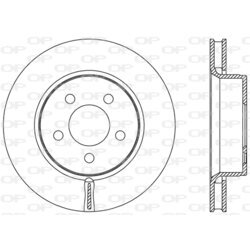 Brzdový kotúč OPEN PARTS BDR2478.20
