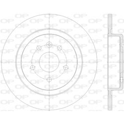Brzdový kotúč OPEN PARTS BDR2816.10