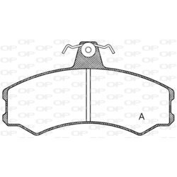 Sada brzdových platničiek kotúčovej brzdy OPEN PARTS BPA0143.10