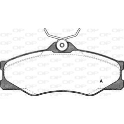 Sada brzdových platničiek kotúčovej brzdy OPEN PARTS BPA0223.00