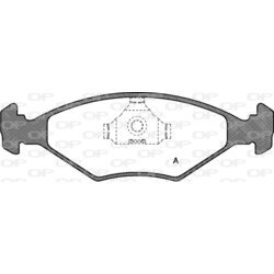 Sada brzdových platničiek kotúčovej brzdy OPEN PARTS BPA0281.00