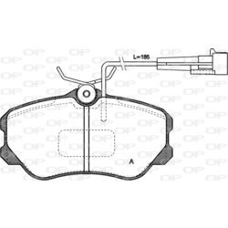 Sada brzdových platničiek kotúčovej brzdy OPEN PARTS BPA0303.02