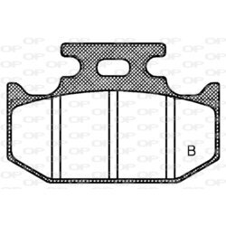 Sada brzdových platničiek kotúčovej brzdy OPEN PARTS BPA1519.00 - obr. 1