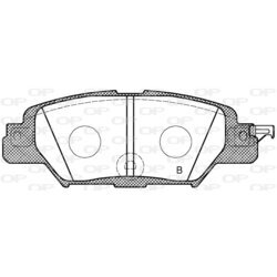 Sada brzdových platničiek kotúčovej brzdy OPEN PARTS BPA1677.00 - obr. 1