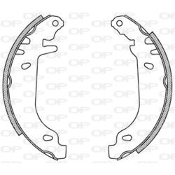 Sada brzdových čeľustí OPEN PARTS BSA2088.00