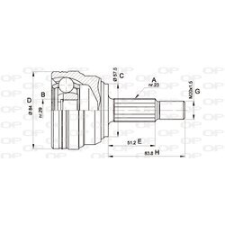 Sada kĺbov hnacieho hriadeľa OPEN PARTS CVJ5313.10