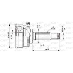 Sada kĺbov hnacieho hriadeľa OPEN PARTS CVJ5484.10