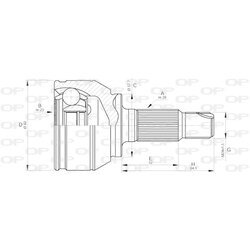 Sada kĺbov hnacieho hriadeľa OPEN PARTS CVJ5518.10