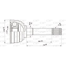 Sada kĺbov hnacieho hriadeľa OPEN PARTS CVJ5564.10