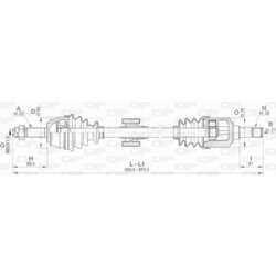 Hnací hriadeľ OPEN PARTS DRS6450.00