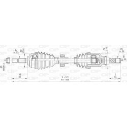 Hnací hriadeľ OPEN PARTS DRS6475.00