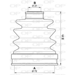 Manžeta hnacieho hriadeľa - opravná sada OPEN PARTS SJK7176.00 - obr. 1