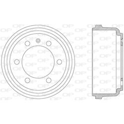 Brzdový bubon OPEN PARTS BAD9004.10