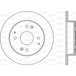 Brzdový kotúč OPEN PARTS BDA1214.10