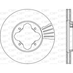 Brzdový kotúč OPEN PARTS BDA1222.20