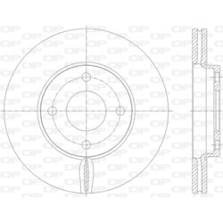 Brzdový kotúč OPEN PARTS BDA2838.20