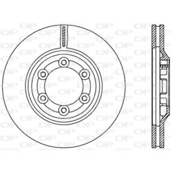 Brzdový kotúč OPEN PARTS BDR2428.20