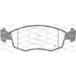 Sada brzdových platničiek kotúčovej brzdy OPEN PARTS BPA0172.35 - obr. 1