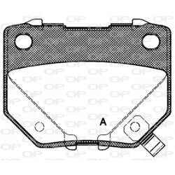 Sada brzdových platničiek kotúčovej brzdy OPEN PARTS BPA0365.21