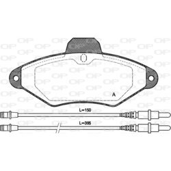 Sada brzdových platničiek kotúčovej brzdy OPEN PARTS BPA0438.04