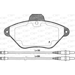 Sada brzdových platničiek kotúčovej brzdy OPEN PARTS BPA0439.04