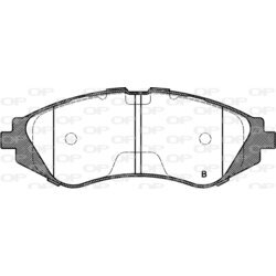 Sada brzdových platničiek kotúčovej brzdy OPEN PARTS BPA0645.02 - obr. 1