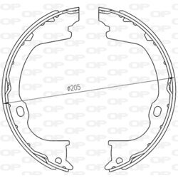 Sada brzdových čeľustí OPEN PARTS BSA2263.00