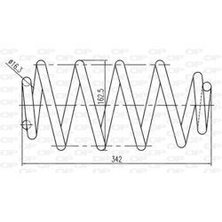 Pružina podvozku OPEN PARTS CSR9027.00