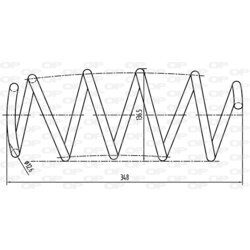Pružina podvozku OPEN PARTS CSR9049.00