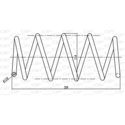 Pružina podvozku OPEN PARTS CSR9279.00