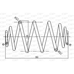 Pružina podvozku OPEN PARTS CSR9347.00
