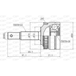 Sada kĺbov hnacieho hriadeľa OPEN PARTS CVJ5114.10