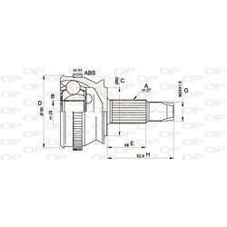 Sada kĺbov hnacieho hriadeľa OPEN PARTS CVJ5155.10