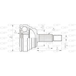 Sada kĺbov hnacieho hriadeľa OPEN PARTS CVJ5312.10