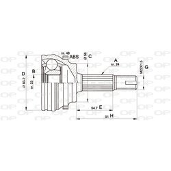 Sada kĺbov hnacieho hriadeľa OPEN PARTS CVJ5508.10